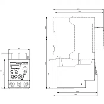 SIEMENS SIRIUS 3RU2136-4EB0 relé térmico de sobrecarga 22-32 A classe 10