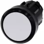 Siemens SIRIUS ACT elemento frontal de botão de pressão, plástico, branco, 22 mm 3SU1000-0AA60-0AA0