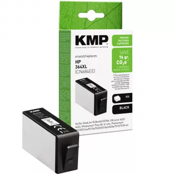 KMP cartucho de tinta preto compatível para HP 364XL (CN684EE) – elevado rendimento 1712,4001