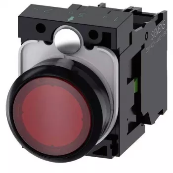 Siemens SIRIUS ACT botão de pressão iluminado aparelho completo plástico vermelho 3SU1102-0AB20-1BA0