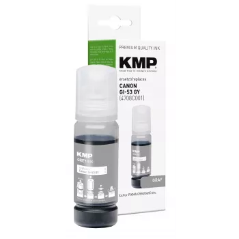 KMP frasco de tinta cinzento compatível com Canon GI-53GY (1583,0041)