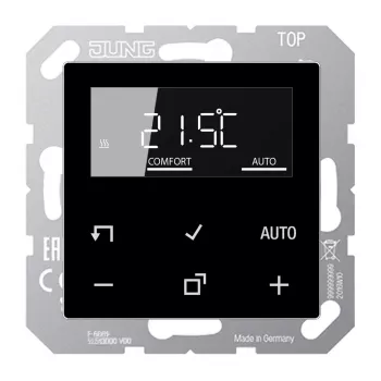 JUNG TRDA1790SW termostato eletrónico de ambiente com visor, preto