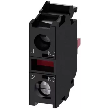 Siemens SIRIUS ACT módulo de contacto 3SU1400-1AA10-1MA0, 1 NO + 1 NC, terminal de parafuso, 500 V AC/DC