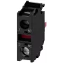 Siemens SIRIUS ACT módulo de contacto 3SU1400-1AA10-1MA0, 1 NO + 1 NC, terminal de parafuso, 500 V AC/DC