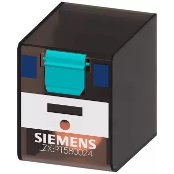 Siemens SIRIUS LZX PT580024 relé de ficha, 5 comutadores, bobina 24V DC, 6A