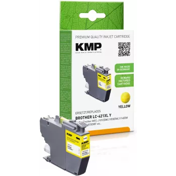 KMP tinte amarela recarregada para Brother MFC-J1010DW (LC421XLY, 500 páginas, 7 ml) 1548,4009