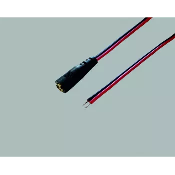 BKL Electronic 075159 cabo de ligação de baixa tensão DC 5,5 x 2,1 mm para extremidade aberta 30 cm