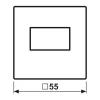 JUNG A 1569 USB ANM tampa para carregador USB, termoplástico lacado, série A, antracite mate