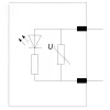 Siemens varistor com LED, 24-48V AC/12-24V DC, para contactores SIRIUS S00/S0, encaixável, 3RT29161JJ00