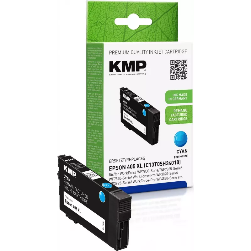 KMP 1656,4003 Cartucho de tinta ciano compatível (equivalente a Epson 16XL, alta capacidade)
