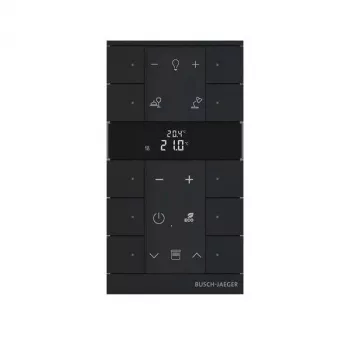 Busch-Jaeger Termostato de ambiente 10 vias, preto mate SBR-F-10.0.11-885 (2CKA006220A0901)