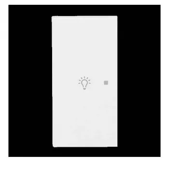 Busch-Jaeger future® linear Tampa de interruptor de tecla dupla com símbolo de luz, esquerda, branco estúdio 2CKA006220A0949
