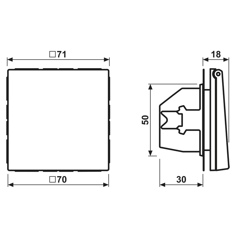 JUNG ES1521KL tomada SCHUKO com tampa articulada