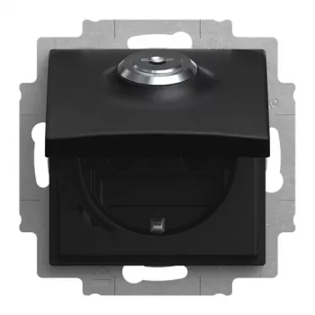 Busch-Jaeger Mecanismo de tomada 20 EUKBSL-915-101 Schuko 1 módulo encastrar preto mate 2CKA002018A1589