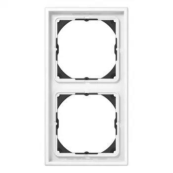 Jung LS982HBFWW Moldura 2 módulos para LS 990, 28 mm de altura de montagem, branco alpino