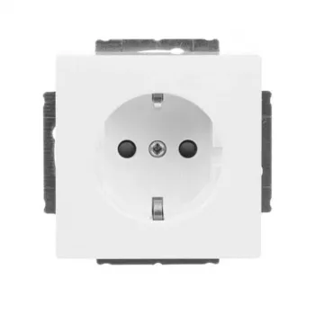 BUSCH-JAEGER BJ 23 EUCB-84 Mecanismo de tomada SCHUKO padrão, branco alpino 2CKA002013A5477