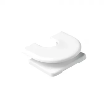 JUNG Tampa de entrada de cabo 11WW para cabos e mini-calhas, montagem à superfície, branco alpino