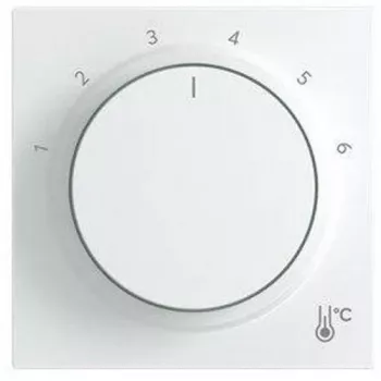 BUSCH-JAEGER Placa Central Redonda com Impressão 1-6, Branco Estúdio, 2CKA001710A4207