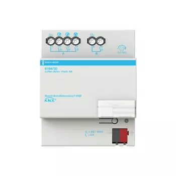Busch-Jaeger Atuador de Ventilador KNX 1 Módulo 6A 6164/50 (6151-0-0241)
