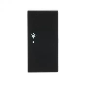 Busch-Jaeger Tampa de Interruptor de Tecla, Preto Mate, 1 Módulo, para 6231-22-885 6220-0-0509