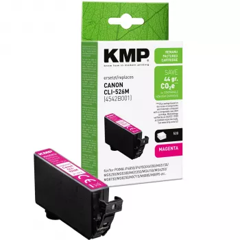 KMP Tinteiro Magenta Compatível com Canon CLI-526 M (1513,4006)