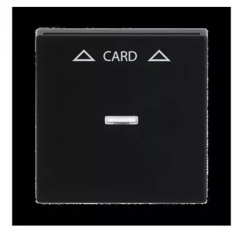 Busch-Jaeger Placa Central Preto Mate para Interruptor de Cartão 1792-885 (1710-0-3905)