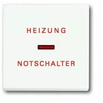 Busch-Jaeger Tecla Branco Estúdio com Símbolo de Paragem de Emergência de Aquecimento para Mecanismos de Interruptor (1751-0-3029)