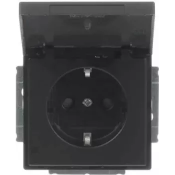 Mecanismo de tomada SCHUKO Busch-Jaeger preto mate 20 EUKB-885 2CKA002018A1523
