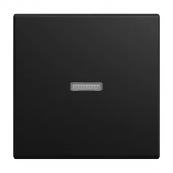 Tecla Busch-Jaeger Busch-balance com tampa transparente pequena, preto mate 2CKA001731A4035