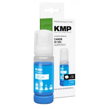 Tinta de recarga ciano KMP 70 ml para Canon GI-55C (6289C001) 1587,5003