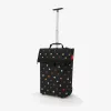 Reisenthel trolley M saco trolley, poliéster, preto às bolinhas, cores mistas, 2 rodas (NT7009)