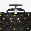 Reisenthel trolley M saco trolley, poliéster, preto às bolinhas, cores mistas, 2 rodas (NT7009)