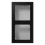 JUNG LS 582 A SWM tampa de sobrepor 2 tomadas, LS CUBE, duroplasto lacado, preto grafite mate