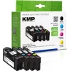 KMP 1637,4005 pack múltiplo de cartuchos de tinta compatíveis para Epson Workforce Pro WF-3720 série - preto, ciano, magenta, amarelo (pack de 4) 1638,4005