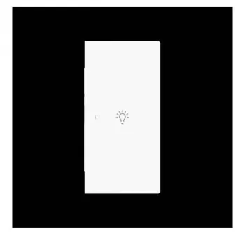 Busch-Jaeger future linear tecla dupla com símbolo de luz, direita, branco estúdio mate 2CKA006220A0953