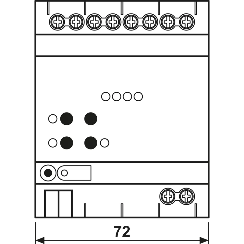 JUNG KNX DALI-2 Atuador de cor 4 canais, calha DIN, 4 TE, Secure (300041SDA2R)