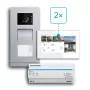 BUSCH-JAEGER 83-2FHA/SET Kit de videoporteiro para casas bifamiliares, 2 fios, instalação encastrada 2CKA008300A1462