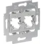 Busch-Jaeger 1820 Moldura de montagem para 2 Modular Jacks, cinzento (2CKA001753A8057)
