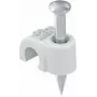 OBO Bettermann 2006 35 LGR Braçadeira isolada com prego, 6 mm, cinzento-claro, 200 peças (2227371)