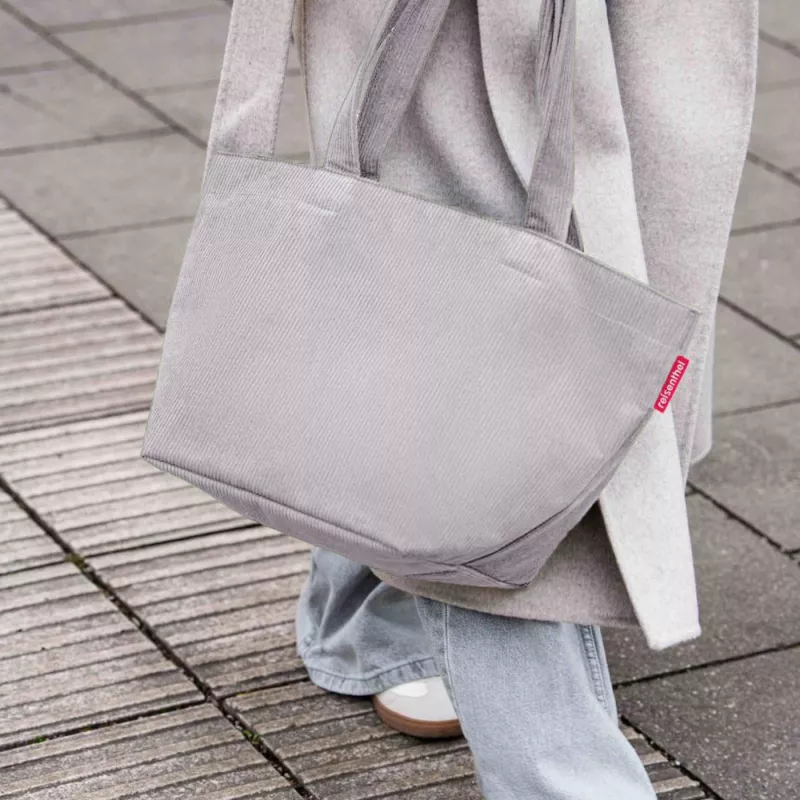 Reisenthel shopper M Saco de compras poliéster Cord Grey 15L ZS7084
