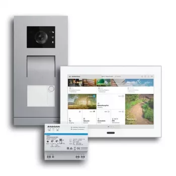 BUSCH-JAEGER 83-1FHA/SET Kit de vídeo para casa unifamiliar, 2 fios, encastrado 2CKA008300A1460
