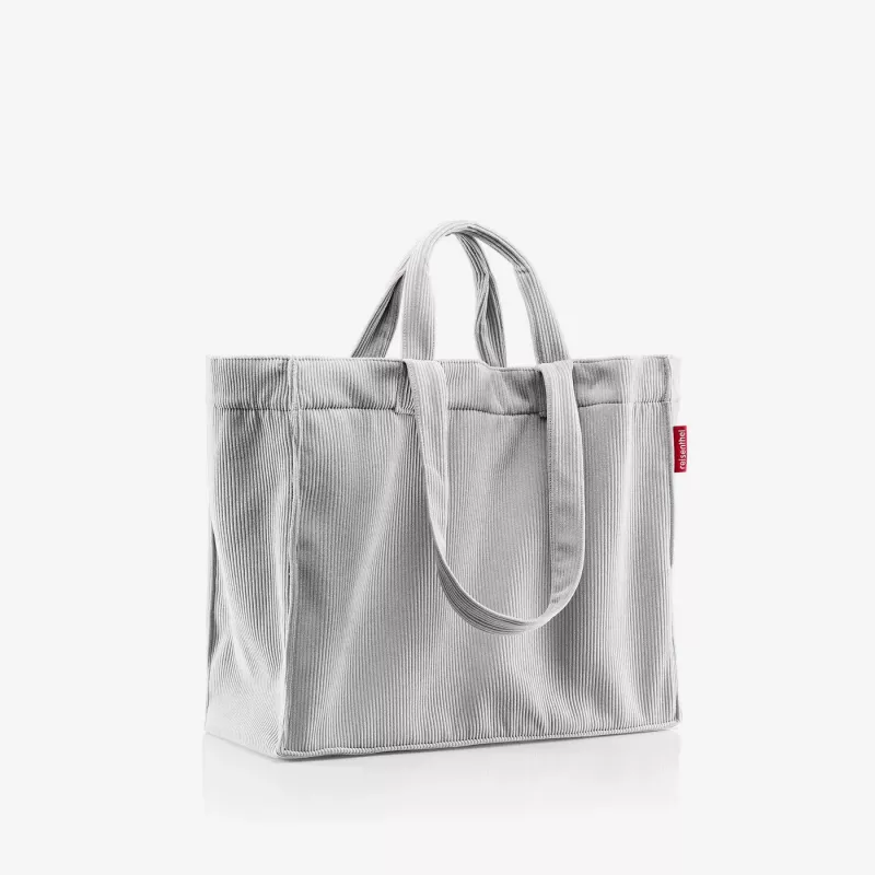 Saco de ombro reisenthel Softshopper Cord cinzento poliéster 47x38,5 cm GR7084