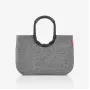 Cesto de compras reisenthel loopshopper L, Twist Silver, 25 L, estrutura de alumínio, poliéster OR7052