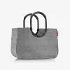 Cesto de compras reisenthel loopshopper L, Twist Silver, 25 L, estrutura de alumínio, poliéster OR7052