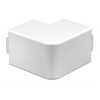 Cobertura de canto exterior OBO Bettermann WDK 60060 para calha de parede e teto 60 x 60 mm, branco puro RAL 9010 (6192319)