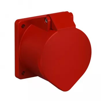 Tomada CEE de encastrar OBO Bettermann 400V 32A 5 polos 6h IP44 vermelho 6109876