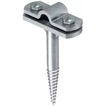 Suporte de condutor OBO Bettermann 176 A 65 para condutor redondo 8-10 mm, aço galvanizado a quente com base em zamak