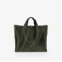 Saco de ombro reisenthel Softshopper cord dark matcha GR5057 poliéster 28 l