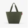 Saco de compras reisenthel Shopper M cord dark matcha ZS5057 - capacidade de 15 litros