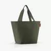 Saco de compras reisenthel Shopper M cord dark matcha ZS5057 - capacidade de 15 litros